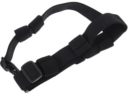 CALLARON Sangle de Lampe Frontale Réglable en Bandeau Élastique Noir, Compatible pour Randonnée, Camping et Travaux Manuels, Support sans Utilisation des Mains pour Lampe Torche Sportive