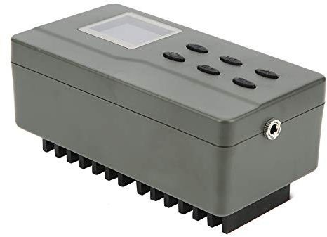 VGEBY Haut-Parleur Extérieur ABS avec Deux Haut-parleurs 35 W, écran LCD 125 DB et USB 2.0 pour Jardins, Fermes, Cours et Lecture Publique d'appels d'oiseaux en Plein Air