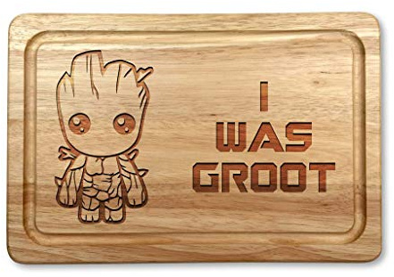 I was Groot Hardwood Chopping Cutting Board Gift