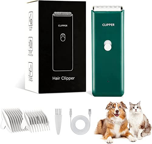 Professional Dog Clipper, Cat Grooming Clippers for Matted Hairs, Low Noise Dog Grooming Kit Rechargeable Pet Clippers Trimmer for Dogs,Puppy,Cats,Rabbit