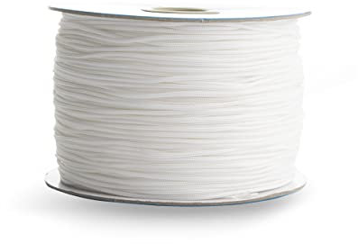Realm Raffrollokordel, 1,2 mm Schnur für österreichische Soffittenschnur, Weiß, 10 m