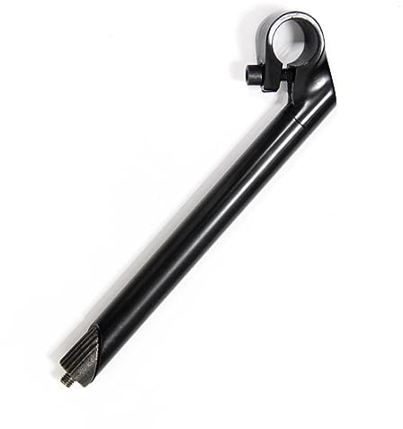 catazer Fahrradvorbau, 22,2 mm x 25,4 mm, Schwanenhals-Form, 40 mm, Fix-Gear-Fahrradvorbau (schwarz, 40 mm x 300 mm)