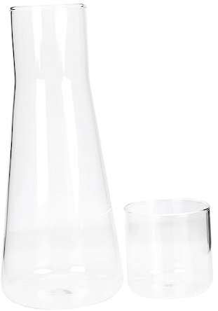 ABOOFAN Vaso Per Acqua Fredda in Vetro Trasparente Bottiglia Per Acqua Bollita Contenitore Per Da Uso Domestico Per Feste e Ufficio