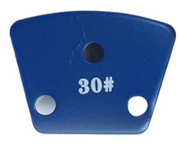 1 Stück Diamant Schleifschuhe, 30 Grit Fächerförmige 2 Klingen Metallbindungsdiamanten für Beton- und Terrazzoböden, Blau