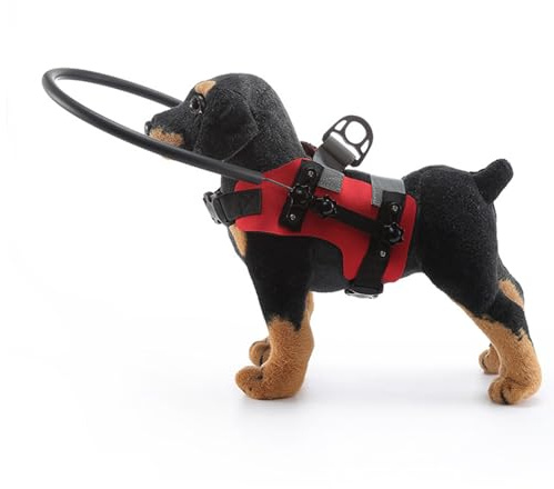 Blind Dog Bumper Guards, Easy Fixation Pet Harness Guiding Device Lightweight Unhindered Mobility High Comfort for Blind Pets (S)