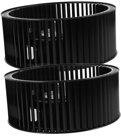 2pcs Range Hood Fan Wheel Motor Screw Black Metal Replacement | Kitchen Exhaust Assemblies, Precision-made Parts, Quiet Operation, Powerful Ventilation