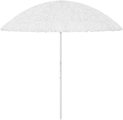 Xichuzi Sombrilla de Playa, Parasol Terraza, Sombrilla Terraza Exterior, Sombrilla Playa, Parasol Exterior, Sombrilla De Jardín, Blanca 300 cm