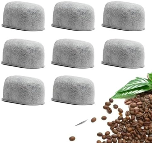 8 PCS Charcoal Water Filter, Coffee Machine Filter, Charcoal Water Filters for Coffee Machines, 4.7 * 255 * 205mm Water Filter, for Enhanced Taste ﻿