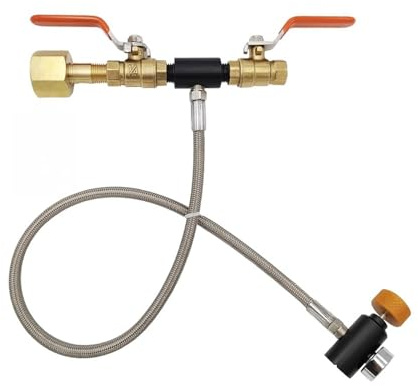 Refill Charger Soda Water Maker Carbon Dioxide Cylinder Filling Adapter Tank Canister from W21.8-14 CGA320 DIN477(W21.8 24inch)