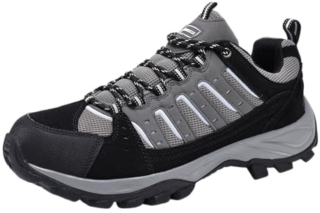 LANDHIK Zapatillas de Senderismo para Hombre Calzado Montaña para Caminar ldk2502 Gris_42