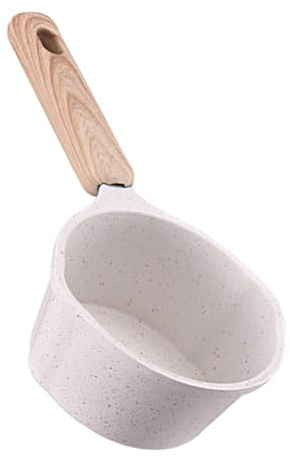 BAZEITFLOW Padella Antiaderente Pentole Per Il Latte Piccolo Olio Versare Becco Casseruola Con Manico Beccucci Pentole Per Salse Con Coperchi Pentola Salsa Bianca Alluminio