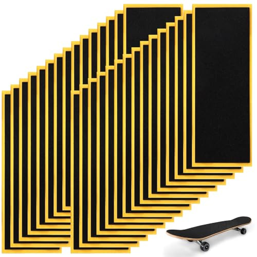 Kdkoeo 30 PCS Finger Board Griptape, 11 * 3.8cm/4.33 * 1.5in Fingerboard Grip Tape, Foam Grip Tape for Fingertip Skateboarding, Enhancing Grip and Fingerboard Training Accessories.
