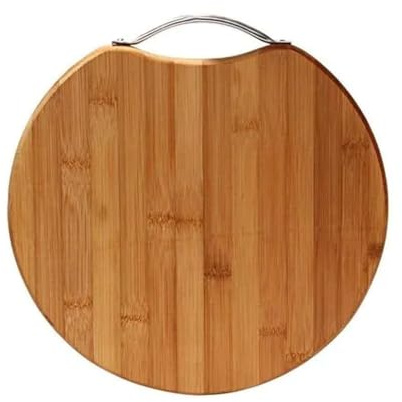 YSAMAX Wooden Round Chopping Board, Durable Construction, Smooth Surface, Lightweight, Easy to Clean, Multipurpose, Ideal for Cutting Vegetables, Fruits, Meat, Bread & Food Preparation, 25 cm