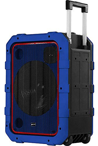 GEMINI MPA 2400 BLU CASSA ATTIVA A BATTERIA 240W CON PLAYER USB E BLUETOOTH + TROLLEY INTEGRATO COLORE BLU