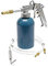 Wiltec Pistolet pneumatique à godet – 1100 ml / 4-6bars – avec Buse coudée ronde – Pulvérisateur pour cavités et protection des dessous de caisse