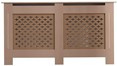 AVC Designs Small Medium Large MDF White Grey Unfinished Pattern Radiator Cover (Large Unfinished)