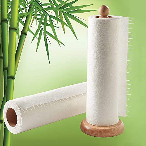 Pack of 2 Bamboo Kitchen Towel Rolls