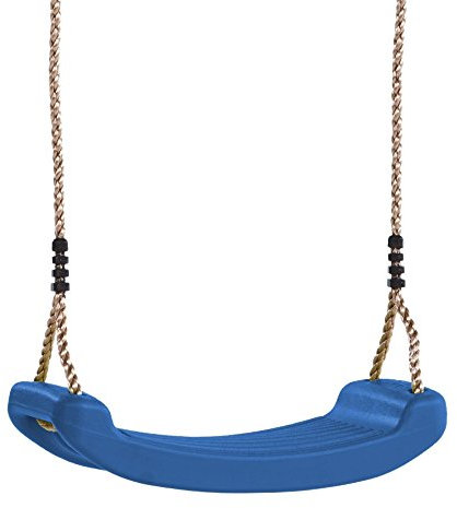 WICKEY Schaukelsitz für Kinder - Gartenschaukel Kunststoff Kinderschaukel Kleinkindschaukel Outdoor Indoor bis max. 50 kg - Kunststoff Schaukelbrett, blau