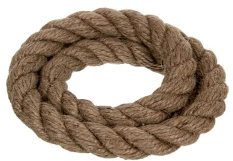 NAJDER - Juteseil - Naturfasern - gedreht Tauwerk - Hanf Jute Tau Seil - Seil für Barrieren und Geländer - Durchmesser 36 mm, 30 Meter