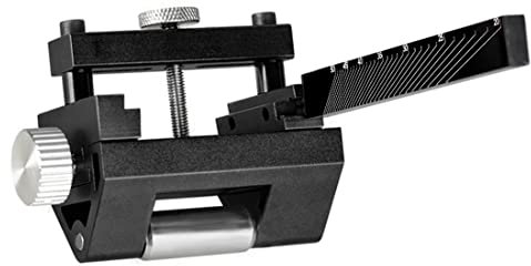 N&S Juvyig Schleifhilfe Stechbeitel Honing Guide - Werkzeug Holzbearbeitung Schleifstein Einstellbarer Winkel Messerschärfer für Meißel und Hobel 0-6,5 cm (schwarz)