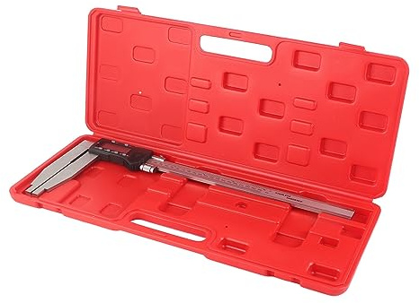 Digitaler Messschieber aus Edelstahl mit Messwerkzeug mit Langer Backe, 0–300 Mm/12 Zoll, LCD-Display, Tragbares Gehäuse, Kompakte Größe
