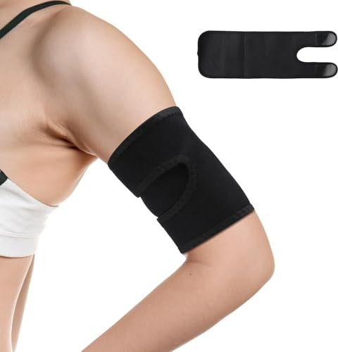Kompressionsmanschette für Oberarm, verstellbare Schiene bei Sehnenentzündung des Bizeps und Ellenbogen, bequeme und atmungsaktive Unterstützung für Männer und Frauen, für Sport und Erholung nach