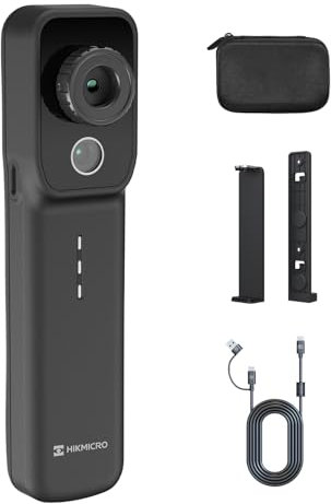 HIKMICRO Mini2W Wireless Dual Camera Thermal Imager- iOS/Android, 256x192 IR Resolution Thermal Imager with Visual Camera, 512×384 SuperIR™, 25Hz, Manual Focus, for Phone/Tablet/PC Windows