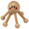Oldmoom Wooden Scalp Massager,Six-Leg Spider Shape Head Massage Tool - Portable Waist Leg Massager, Manual Scalp Relaxation Tool for Women