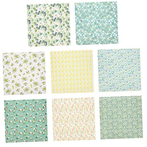 VILLCASE 8blätter Baumwollstoff Patchwork Zum Nähen Für Quiltzubehör Quiltstoff Und Stoff Zum Quilten Und Praktisch Für Handarbeiten