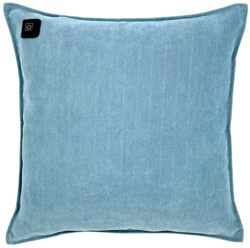 Warmpi® Infrarot Heizkissen mit Powerbank – Flexibel einsetzbar – Mit und ohne Kabel verwendbar – Chenille Blau
