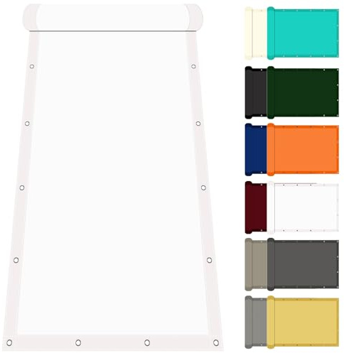 Sonnensegel Wasserdicht Rechteckig 235 x 240 cm mit UV Schutz Pergola Sonnensegel Sonnenschutz Windschutz für Balkon Garten Terrasse, Weiß