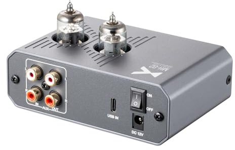 xDuoo MH 02 USB DAC Tube Amplificador de auriculares CS43131 DAC Chip PCM 32Bit 384kHz DSD256 Doble tubo 6J1 1300 mW Potencia de salida 2 ajustes de ganancia