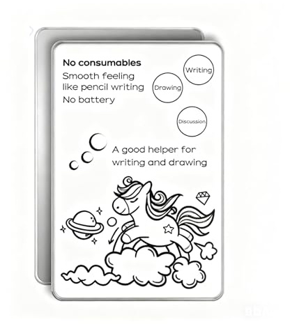 Gugxiom Tableta de escritura LCD, bloc de notas digital magnético reutilizable con bolígrafo, para niños, oficina, notas, hogar, pizarra blanca
