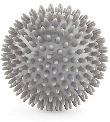 Bodhi Grande balle à picots de 10 cm de diamètre (anthracite) - Balle de massage pour auto-massage, rééducation et fitness, zones réflexes - Également disponible en kit