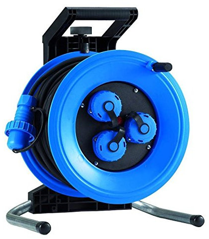 Hedi. Enrollacables PROFESSIONAL PLUS 320 con cable de goma de neopreno 25 m. x 3G2,5 (IP65)