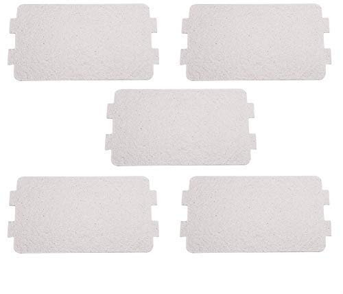 5PCS Piastra di Mica Universale Foglio di Mica Sostituzione Microonde Forno Parte Riparazione di Accessori Copertura per Guida D'onda 4.6x2.5 inch