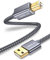 JSAUX Cable de Impresora 4.5m, USB A a USB B Macho Cable-Gris