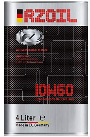 RZOIL 10W60 Motoröl | Vollsynthetisch | Rennöl | RZ Oil TCM Technologie | Konzipiert für den Rennbetrieb