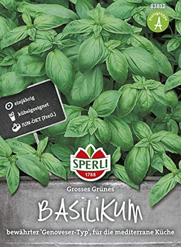 Sperli 83812 Basilikum Grosses Grünes (Basilikumsamen)