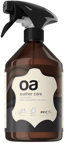 OA Leather Care Lederreiniger Auto & Ledercouch (500ml) - 100% PFC frei - Lederpflege für effektive Leder Reinigung - Leder & Kunstleder Reiniger für Sofa, Autositze, Handtasche, Schuhe, Jacke etc