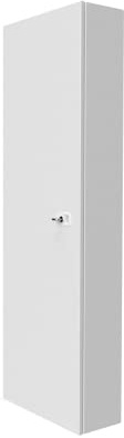 Coffret habillage tableau électrique acier blanc serrure clé H920xL340xP140 RCH400GSS