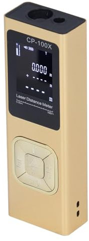 100M Metro Laser, Misuratore Laser Distanza Distanziometro Telemetro Laser, Digitale Metro a Nastro Laser Impermeabile Portatile Laser Misuratore Distanza Supporta Pythagorean Mode, Area and Volume