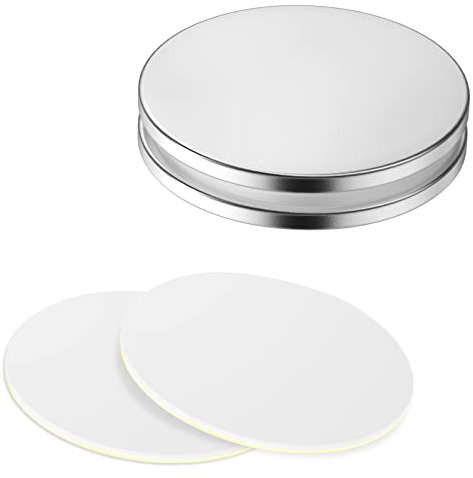 MIN CI Neodym Magnete Extra Stark, 2 Stück Magnete Selbstklebend Stark 30x2mm, Groß Magneten für Magnettafel Kühlschrank Starke Magnete Rund Flach Magnete Kleine Küche Kühlschrank Magnete Whiteboard