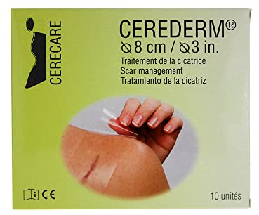 Cerecare Cerederm Couronne Traitement de la Cicatrice Ø 8 cm 10 Unités
