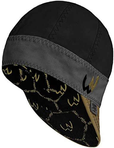 Welder Nation 8 Panel Welding Cap, 100% Cotton, Duck Canvas Exterior, Protective, Durable Men’s Hats with No Unicorn Peak for Welding, Heavy-Duty Jobs - Premium, Comfortable Welder Hat - 10 oz, 7 1/4