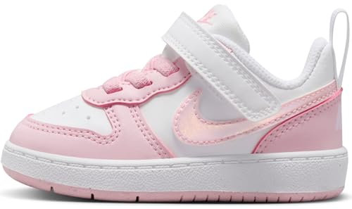 NIKE Court Borough Low RECRAFT (TD), Sneaker, White Pink Foam, 27 EU