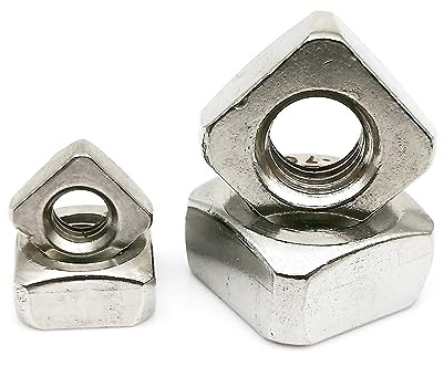 IOFIT 2/50 Uds M3 M4 M5 M6 M8 M10 M12 DIN557 GB39 304 A2-70 Tuerca Cuadrada Cuadrada de Acero Inoxidable (Color : Silver, Size : 50pcs M5)