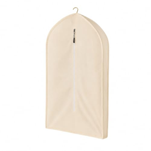 100% Cotton Garment Bag | Long | Breathable Garment Bags for Hanging Clothes | Garment Storage Bag for Long Dresses & Coats Storage | Pack of 1 (42 Inch)