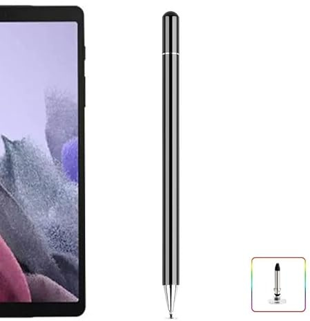 Lápiz capacitivo para Samsung Galaxy Tab A9/A8/A7/A6, lápiz capacitivo de alta sensibilidad y precisión, todos los dispositivos táctiles, bueno para dibujar y escribir bocetos (negro)