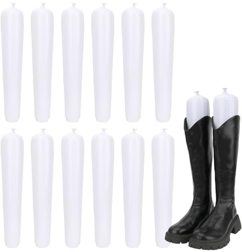 kilofly Inflatable Boot Shapers [Set of 3/6 Pairs] - Extra Long - 50cm, White